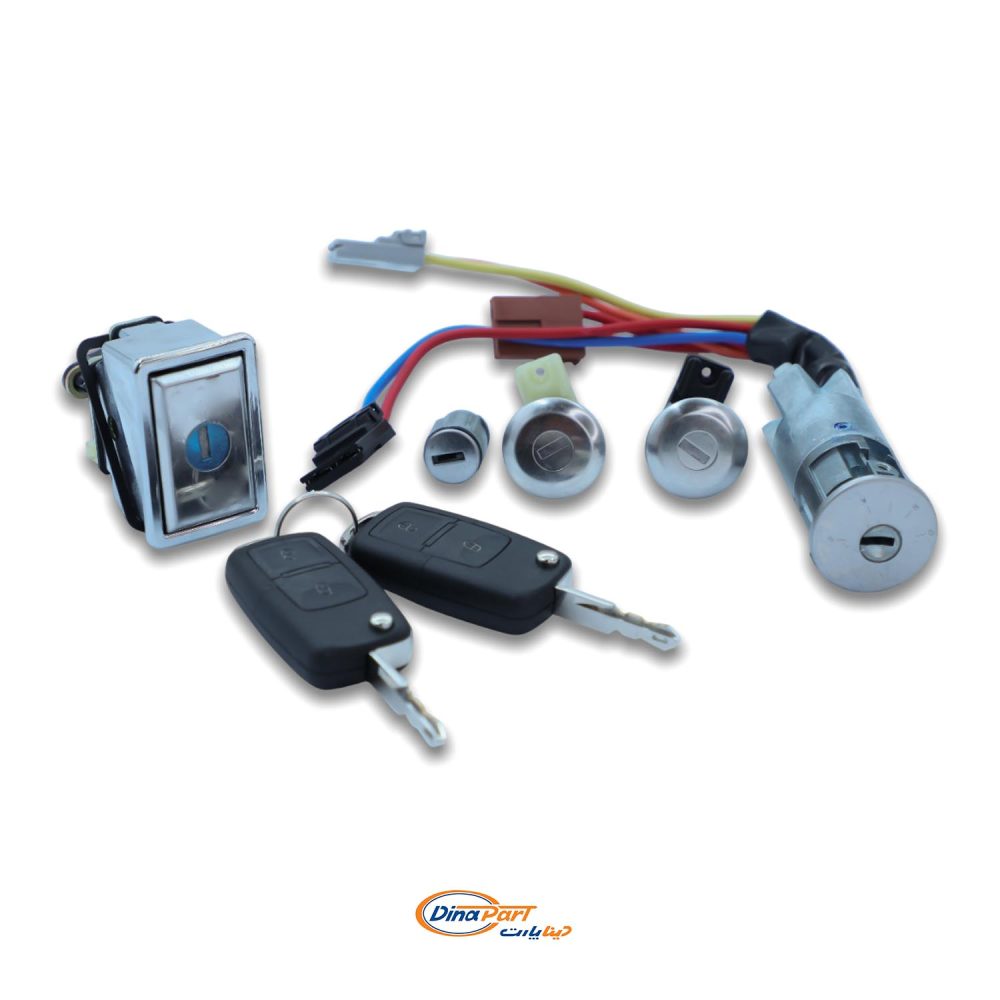 مجموعه کامل قفل سوئیچی  پژو 405 بدون ریموت