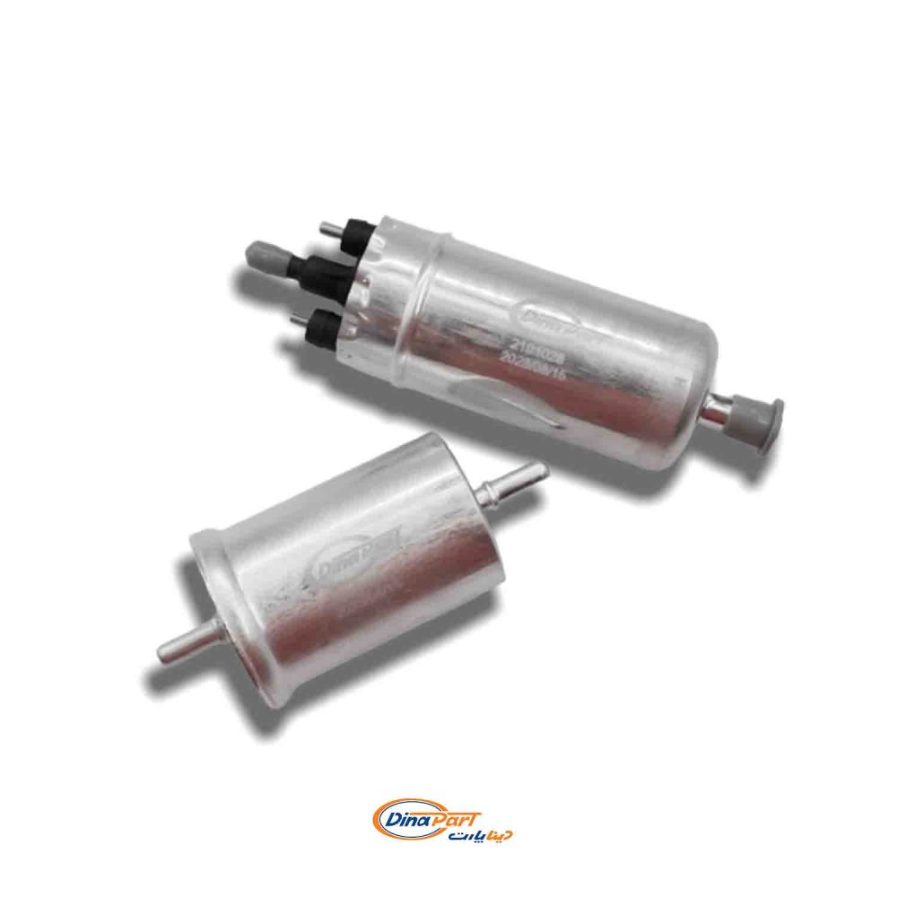 پمپ بنزین بیرونی با فیلتر بنزین پژو 405 و پرشیا